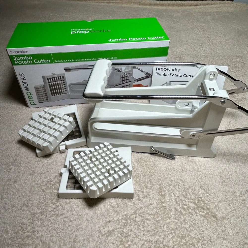 Progressive Prepworks Jumbo Potato Cutter White French Fry Slicer GPC-3664